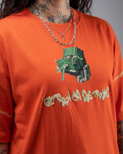 How Much Money Oversized Orange Unisex T-shirt