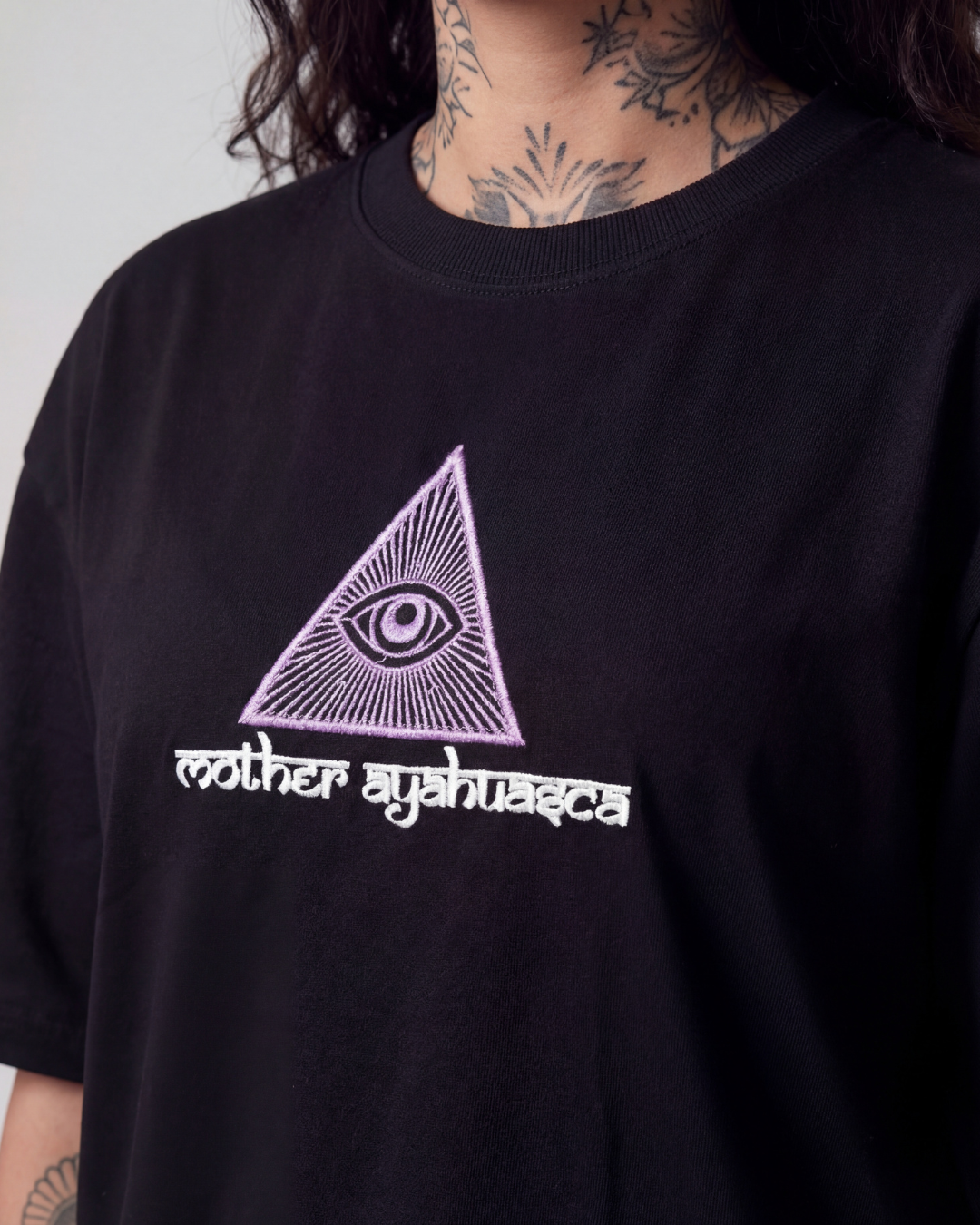 Mother Ayahuasca Oversized Black Unisex T-shirt