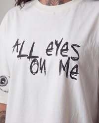 All Eyes On Me Oversized OffWhite Unisex T-shirt