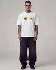 Judging You Oversized Offwhite Unisex T-shirt