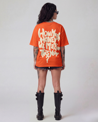 How Much Money Oversized Orange Unisex T-shirt