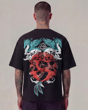 House of Dragons Oversized Black Unisex T-shirt