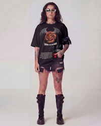 House of Dragons Oversized Black Unisex T-shirt