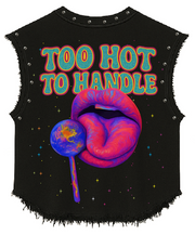 TOO HOT HANDLE UNISEX BLACK VEST (BOXYFIT)